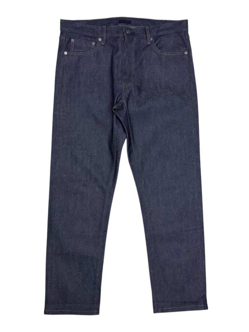 UNIQLO Denim Jeans Straight Dark Wash Casual Streetwear Pants Mens 34x30